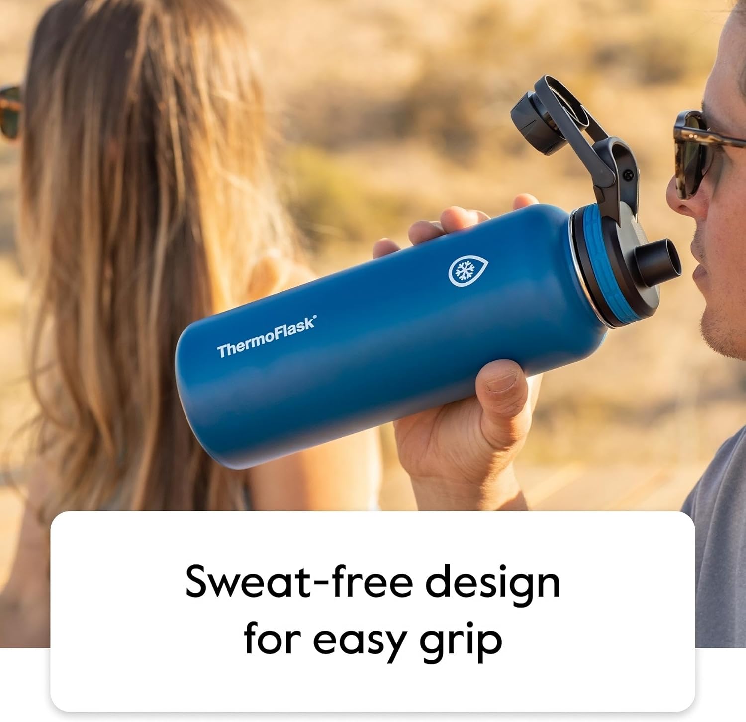 Bottle with Chug Lid & Straw Lid - Insulated Stainless Steel Water Bottle with Leak-Proof Lids - Dishwasher-Safe Reusable Bottle & Lids - Durable Bottle, 2 Straws & 2 Lids - 24 Oz, Capri
