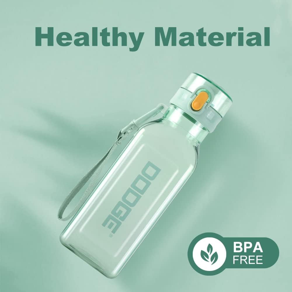 Sports Water Bottle 700Ml, Leakproof and BPA Free Drinks Bottle, Gym Water Bottle, Waterbottle for Travel Picnic Camping Hiking (Green)
